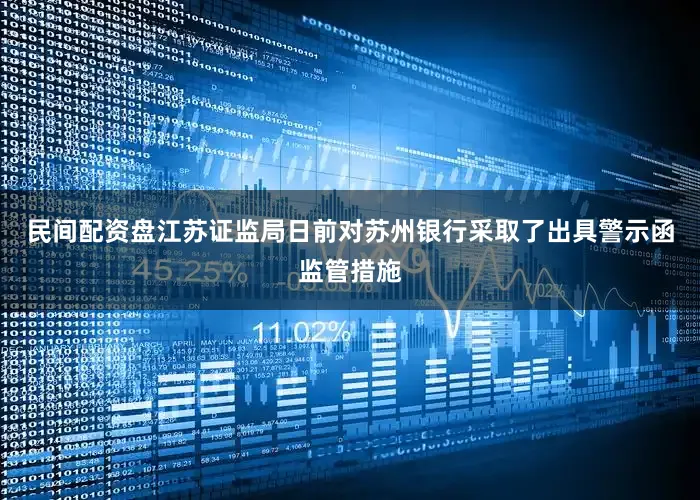 民间配资盘江苏证监局日前对苏州银行采取了出具警示函监管措施
