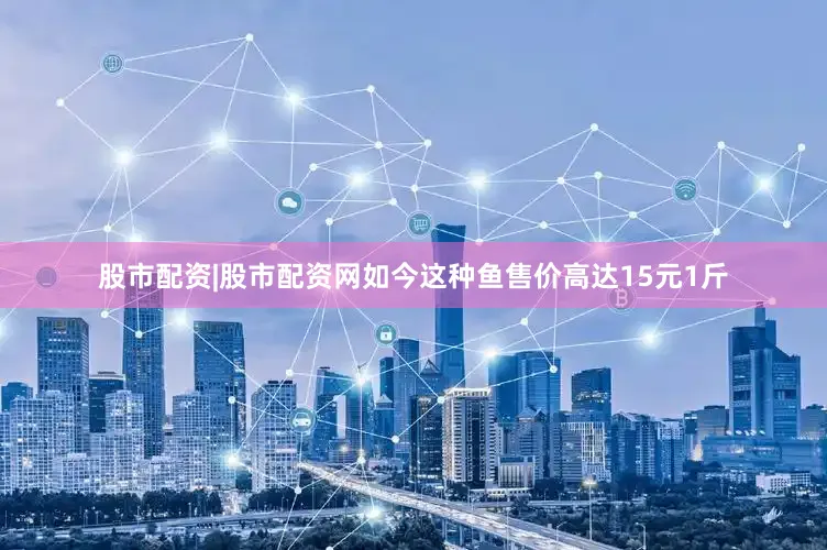 股市配资|股市配资网如今这种鱼售价高达15元1斤